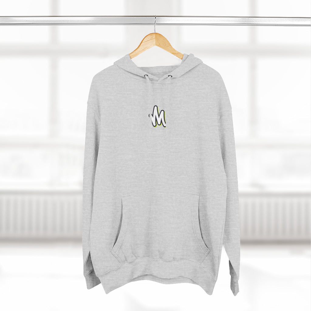 Minimal Monogram Hoodie —  Fleece Pullover with Mizzi Logo