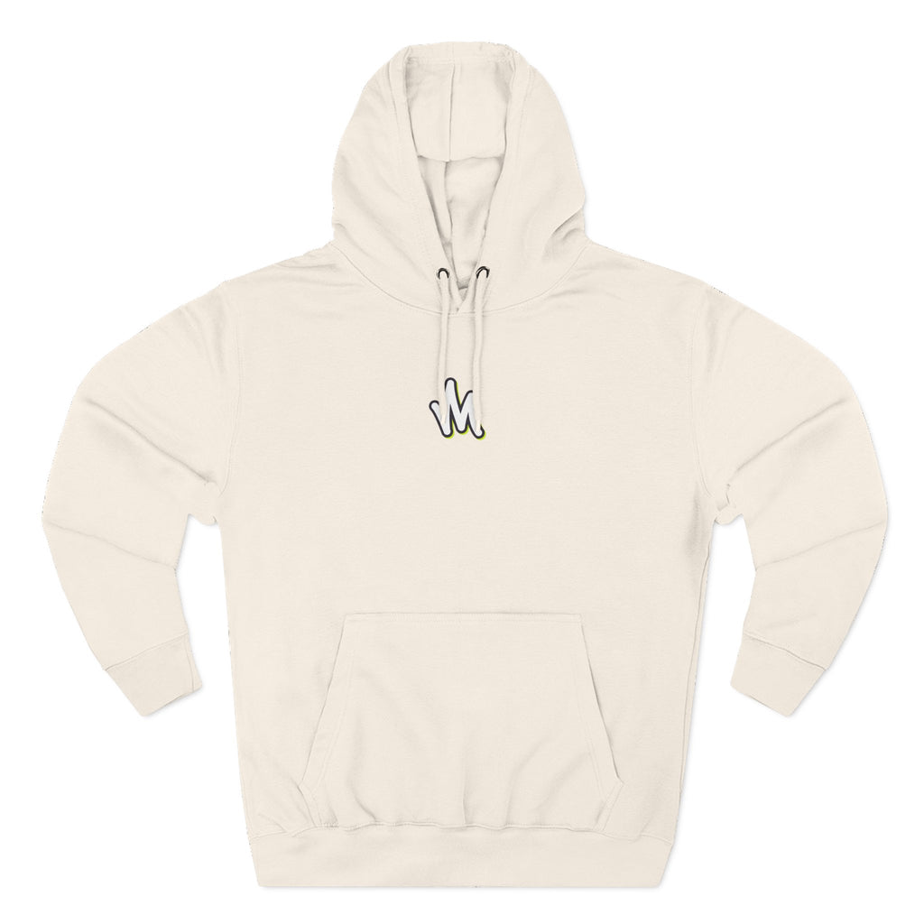 Minimal Monogram Hoodie —  Fleece Pullover with Mizzi Logo