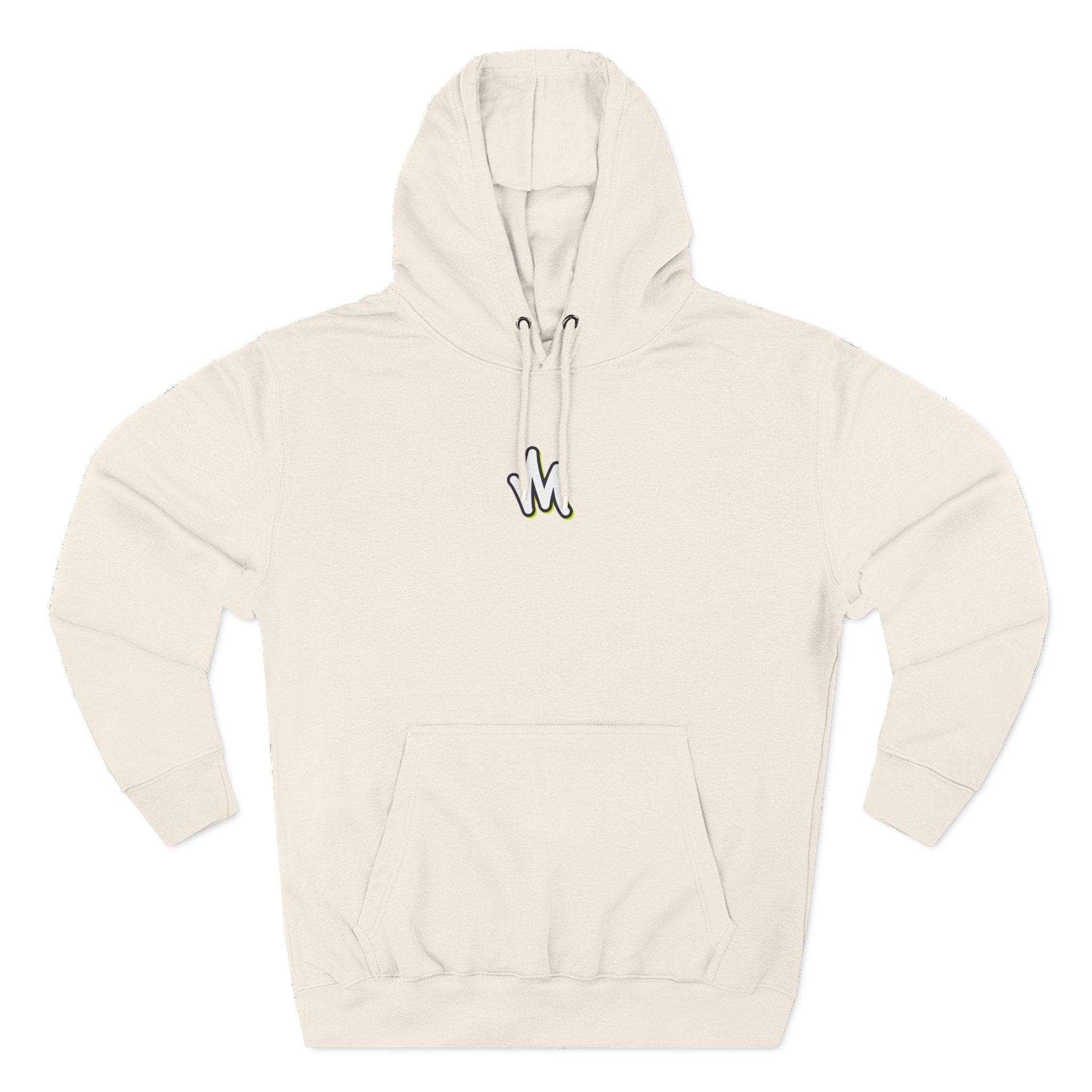 Minimal Monogram Hoodie —  Fleece Pullover with Mizzi Logo