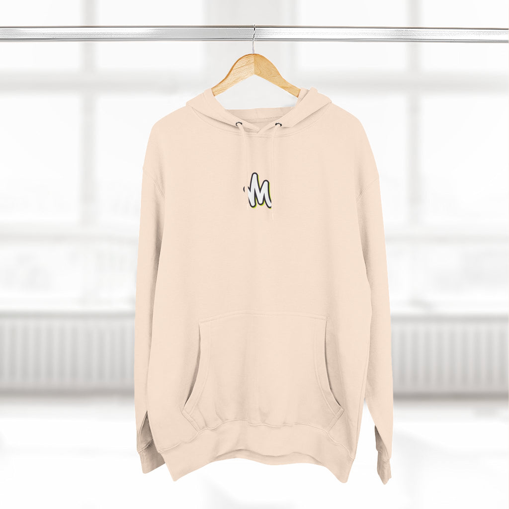 Minimal Monogram Hoodie —  Fleece Pullover with Mizzi Logo