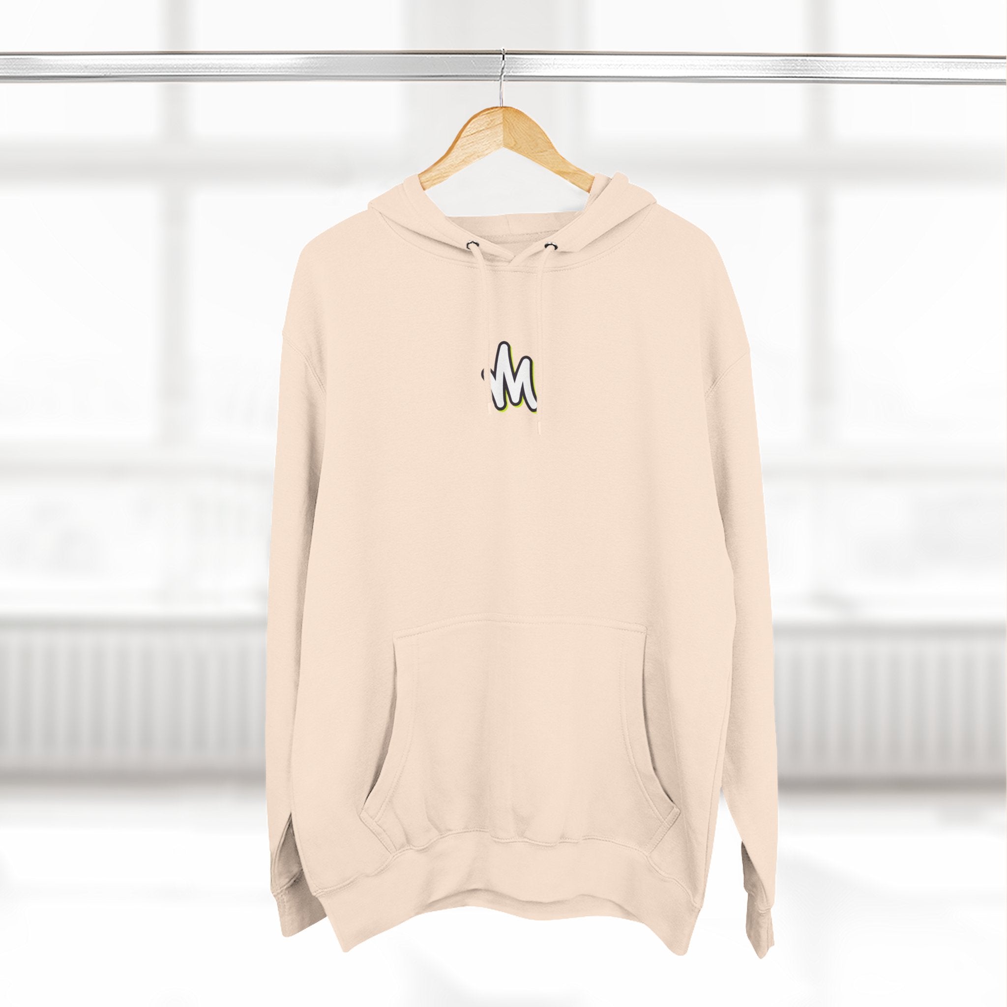 Minimal Monogram Hoodie —  Fleece Pullover with Mizzi Logo