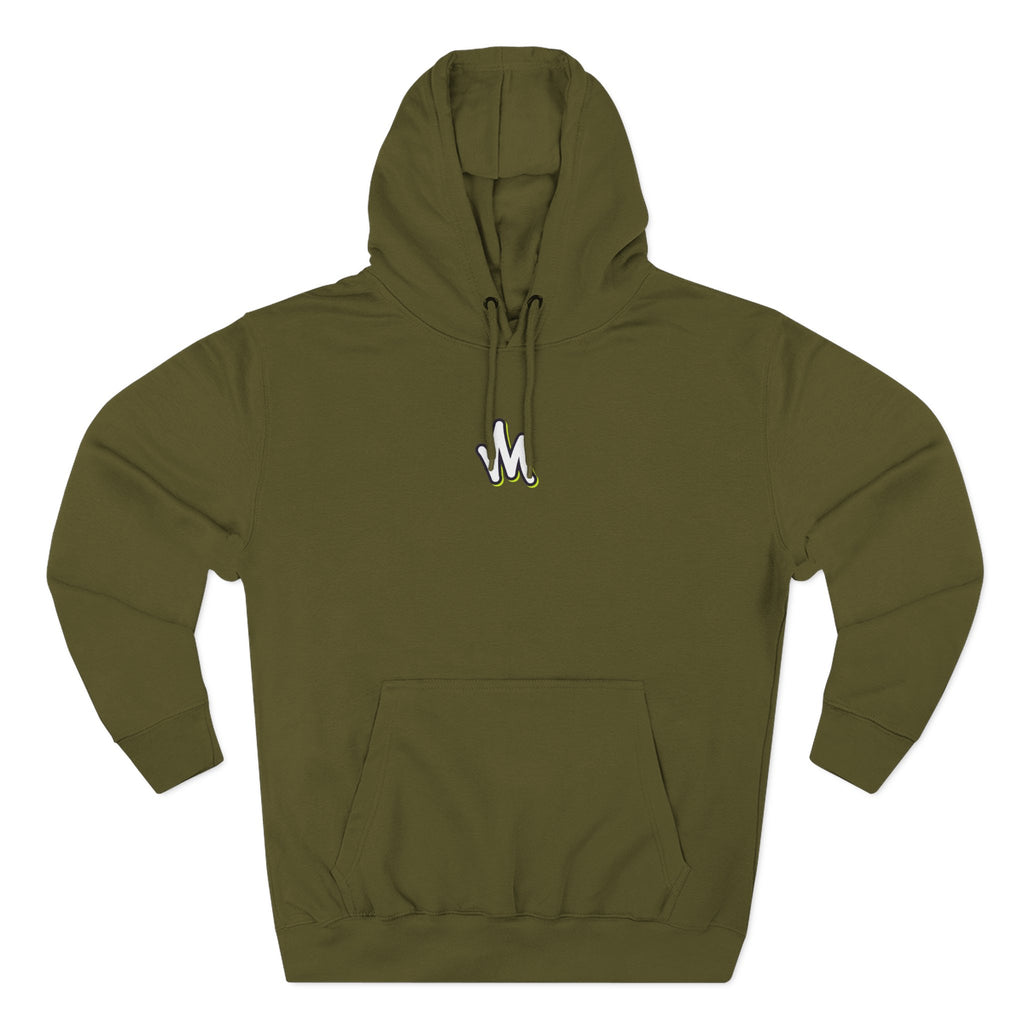 Minimal Monogram Hoodie —  Fleece Pullover with Mizzi Logo