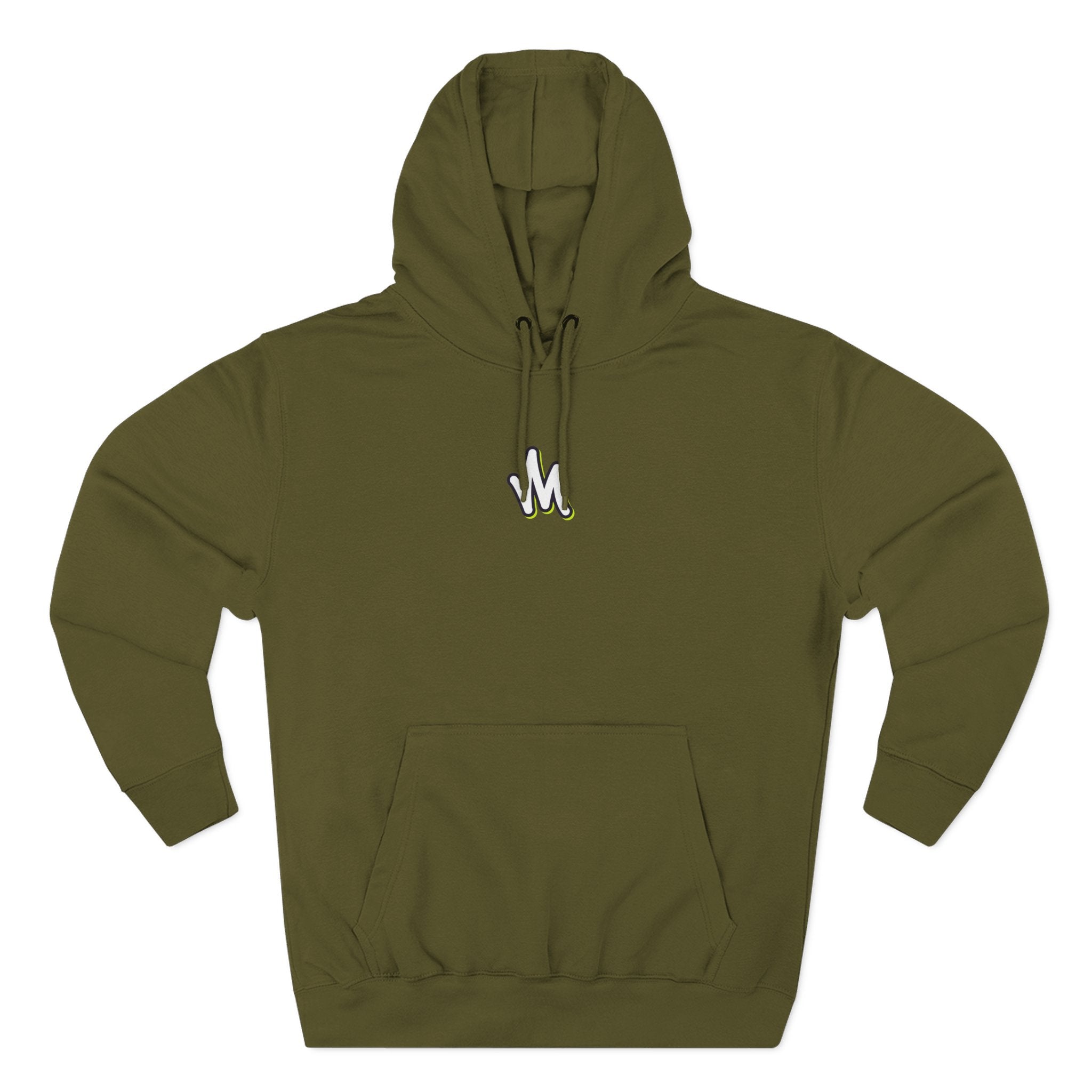 Minimal Monogram Hoodie —  Fleece Pullover with Mizzi Logo