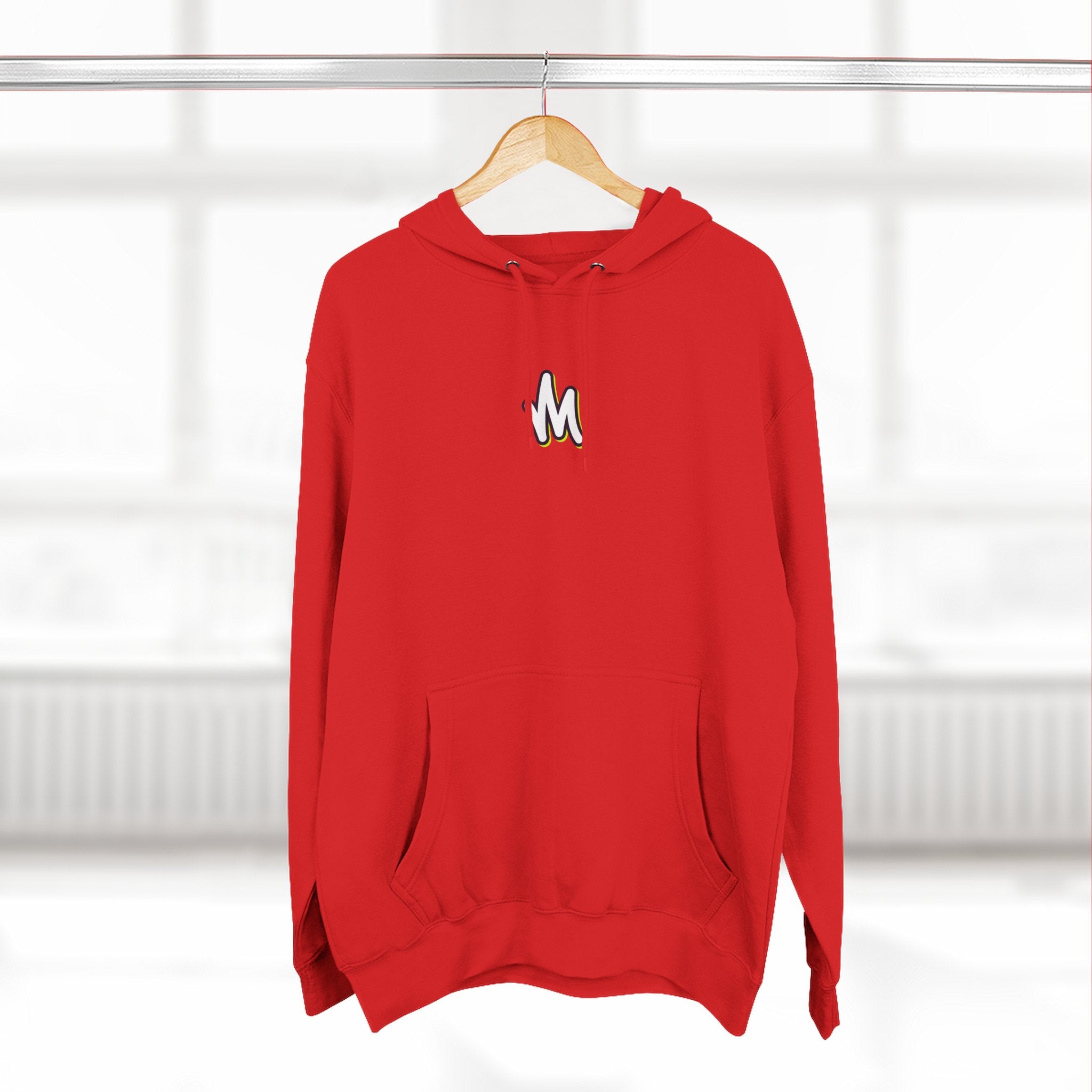Minimal Monogram Hoodie —  Fleece Pullover with Mizzi Logo