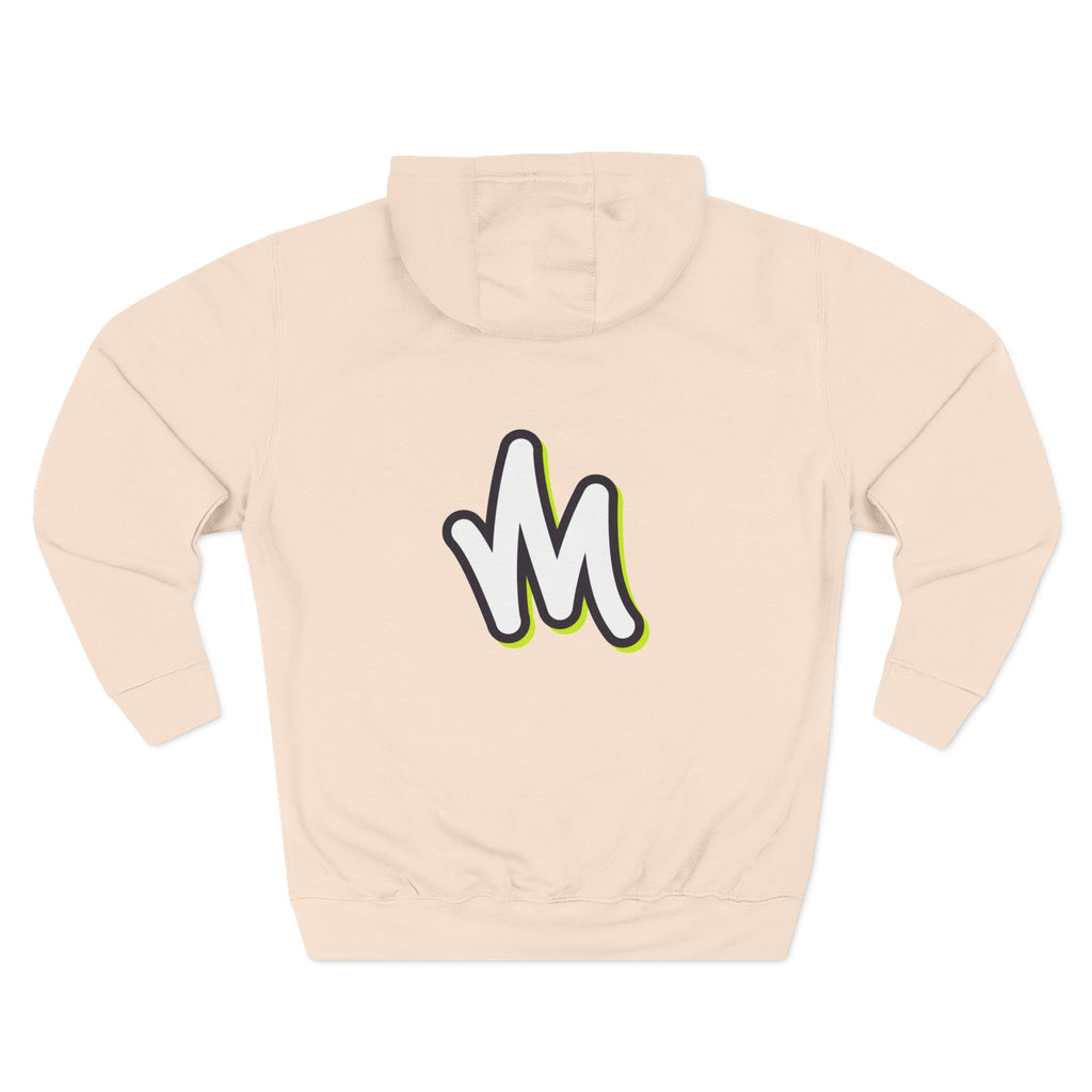 Minimal Monogram Hoodie —  Fleece Pullover with Mizzi Logo