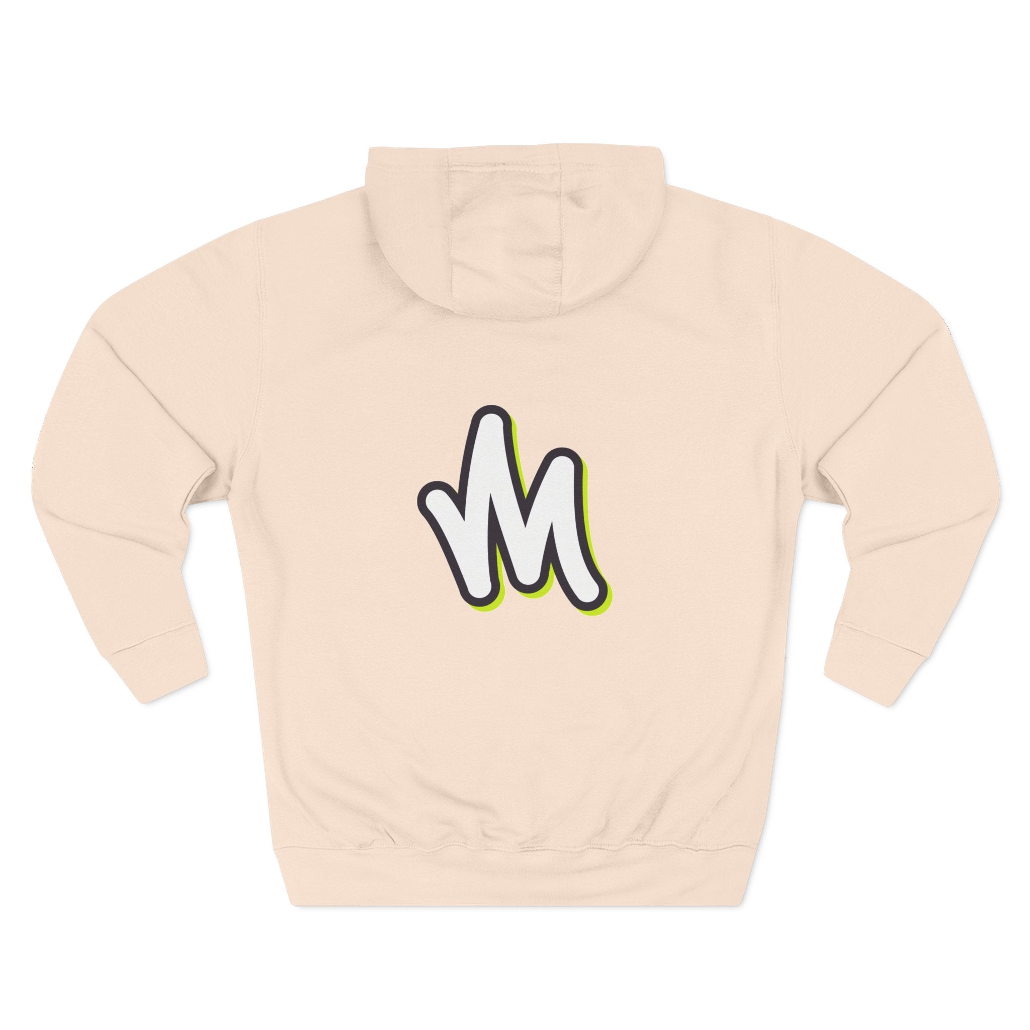 Minimal Monogram Hoodie —  Fleece Pullover with Mizzi Logo