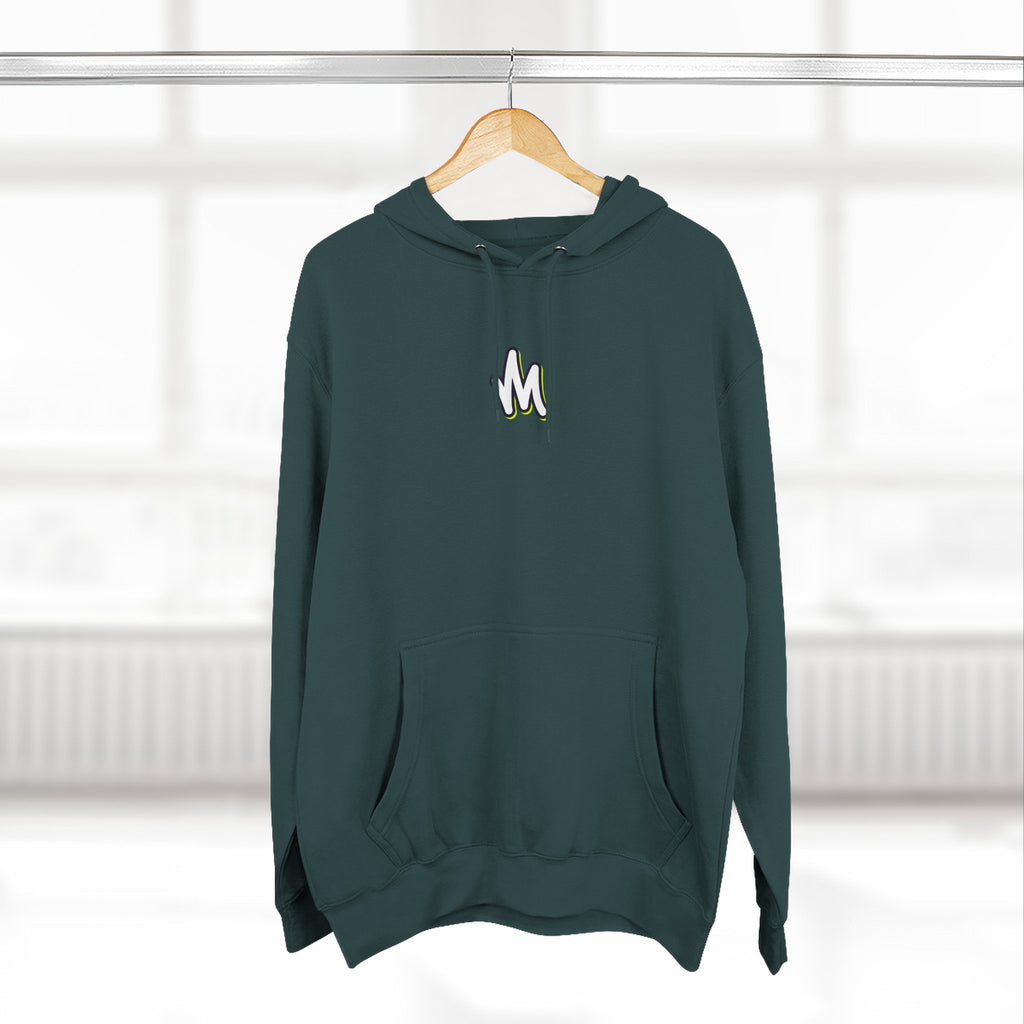 Minimal Monogram Hoodie —  Fleece Pullover with Mizzi Logo