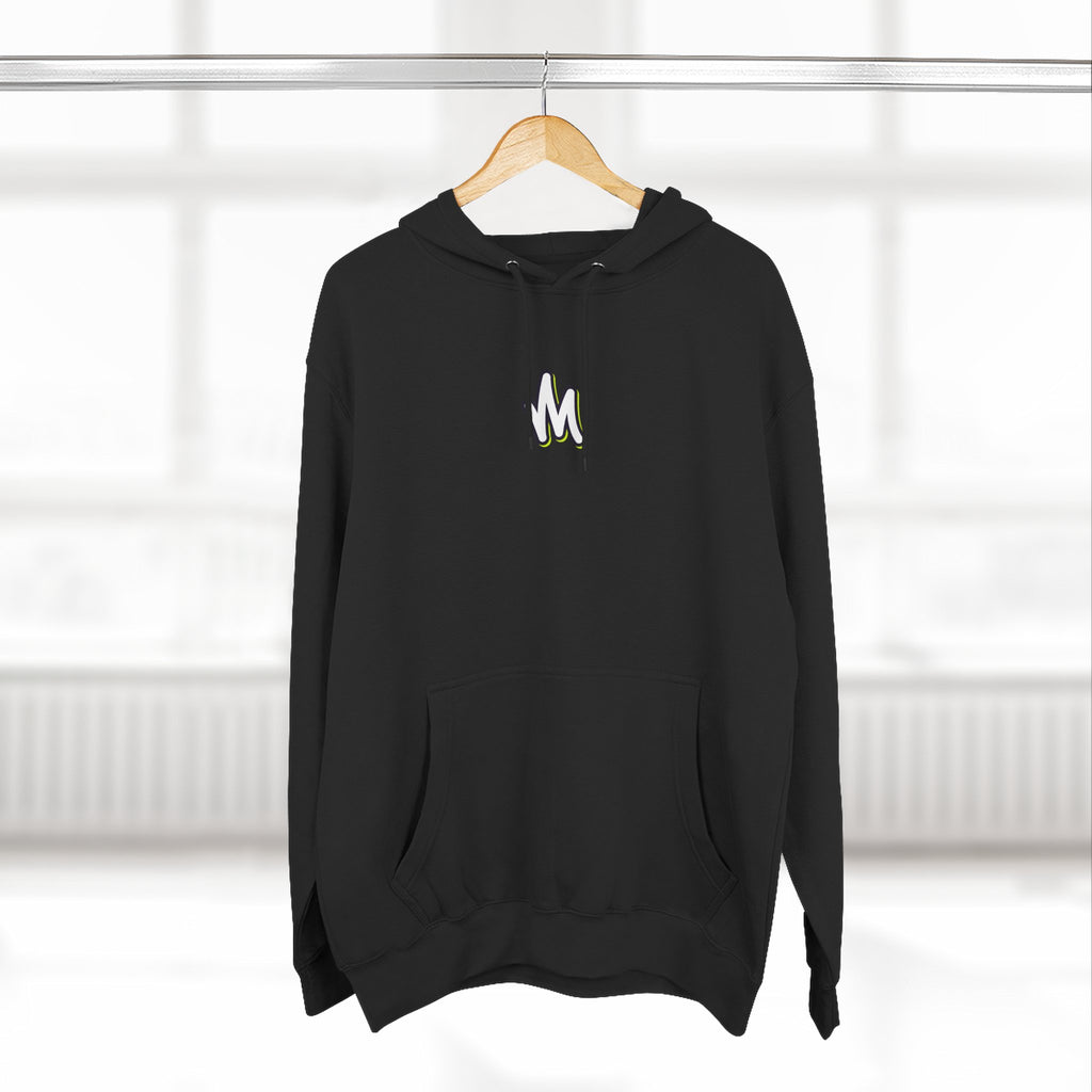 Minimal Monogram Hoodie —  Fleece Pullover with Mizzi Logo