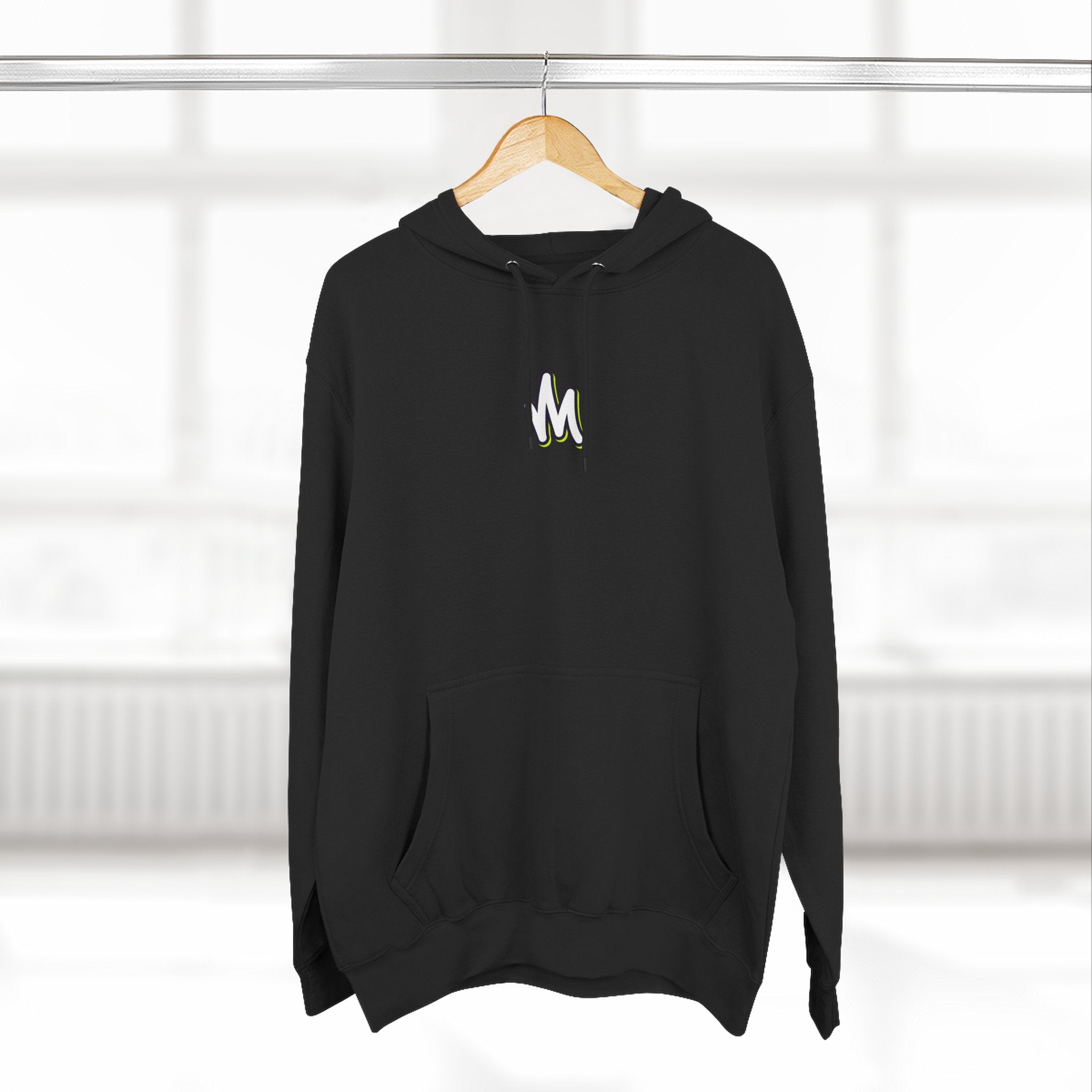 Minimal Monogram Hoodie —  Fleece Pullover with Mizzi Logo