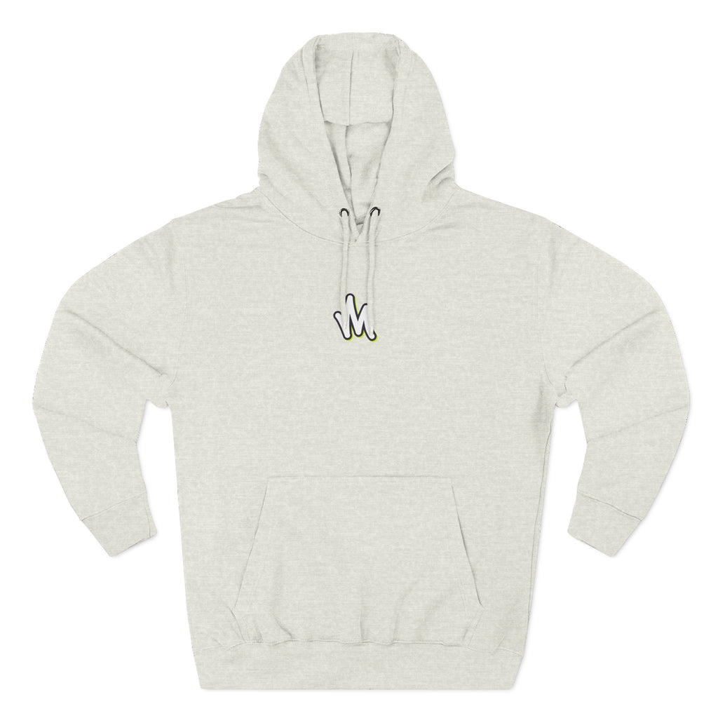 Minimal Monogram Hoodie —  Fleece Pullover with Mizzi Logo