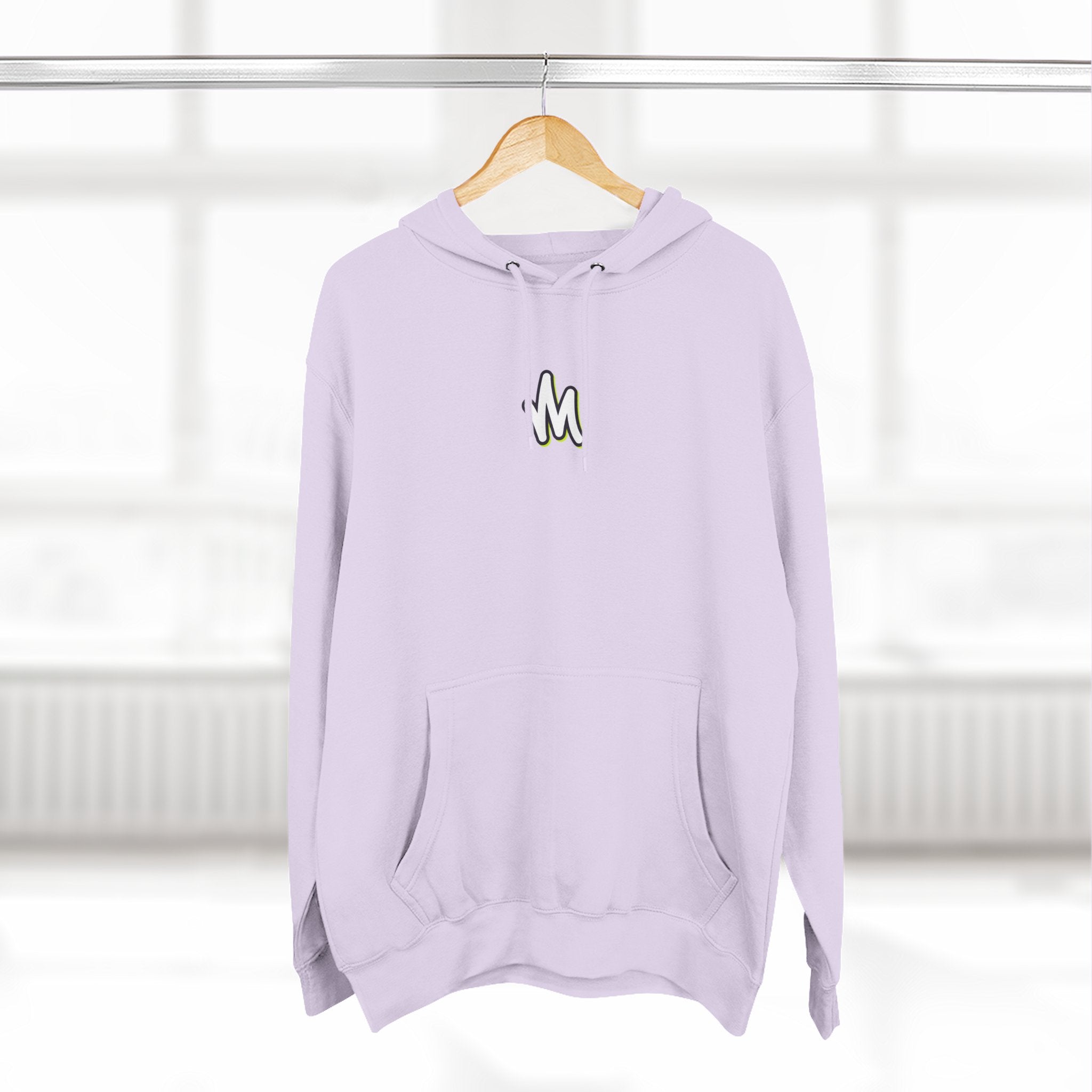 Minimal Monogram Hoodie —  Fleece Pullover with Mizzi Logo