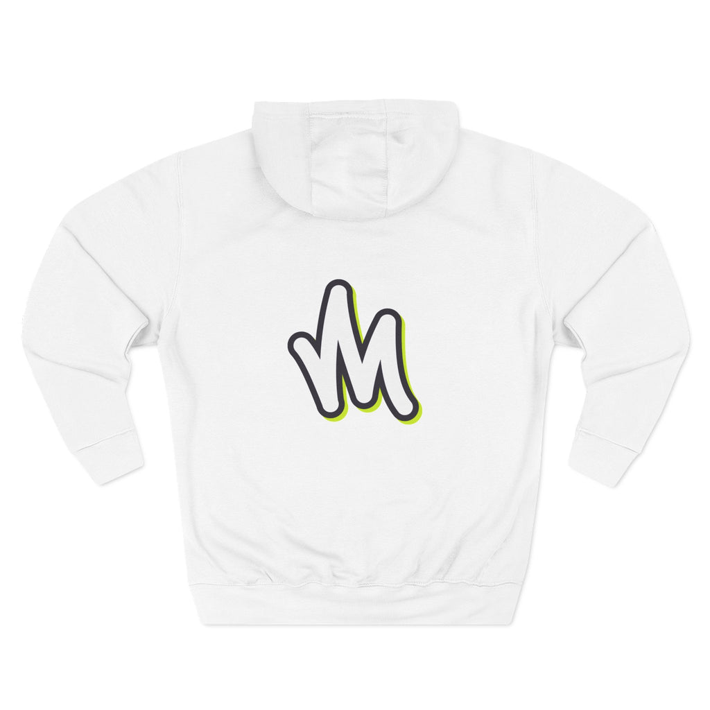 Minimal Monogram Hoodie —  Fleece Pullover with Mizzi Logo