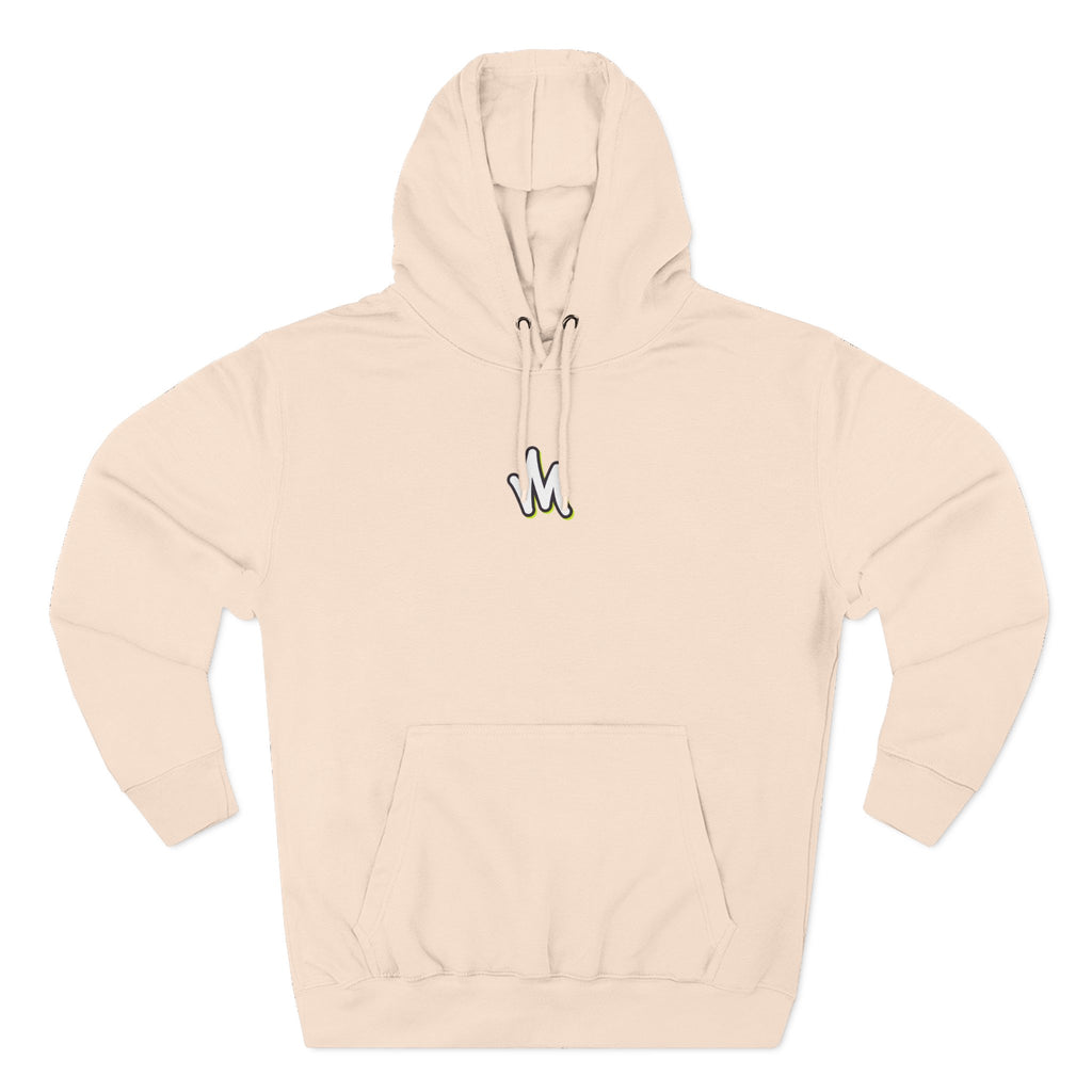 Minimal Monogram Hoodie —  Fleece Pullover with Mizzi Logo