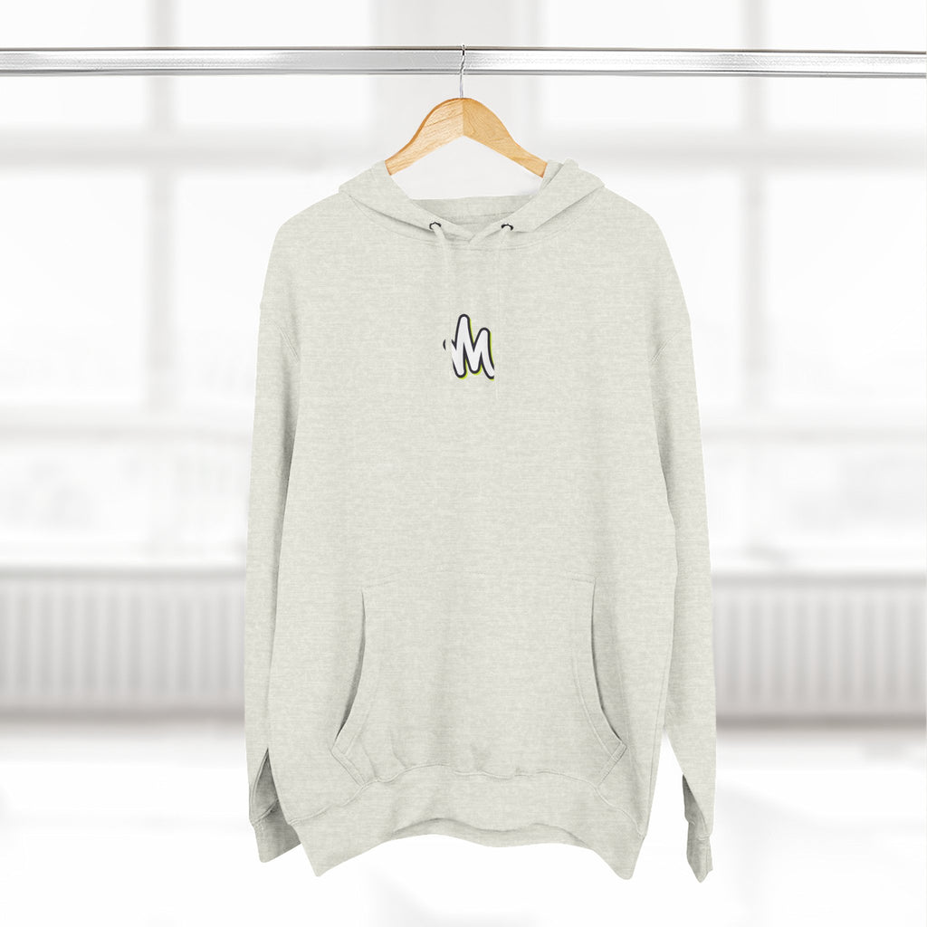 Minimal Monogram Hoodie —  Fleece Pullover with Mizzi Logo