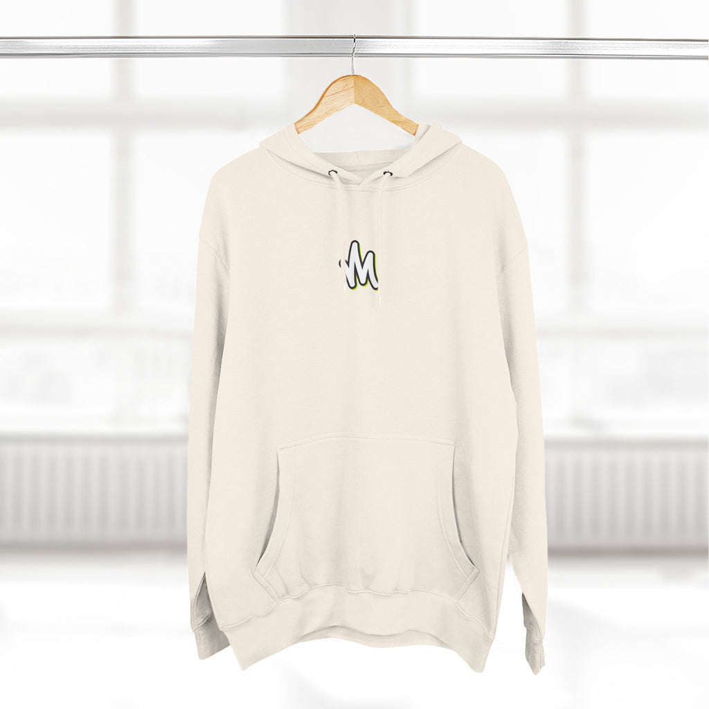 Minimal Monogram Hoodie —  Fleece Pullover with Mizzi Logo
