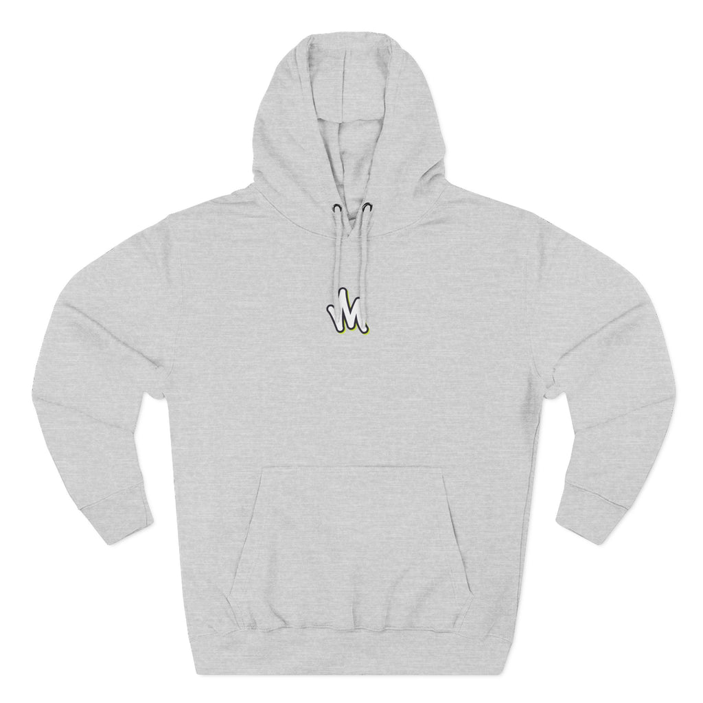 Minimal Monogram Hoodie —  Fleece Pullover with Mizzi Logo