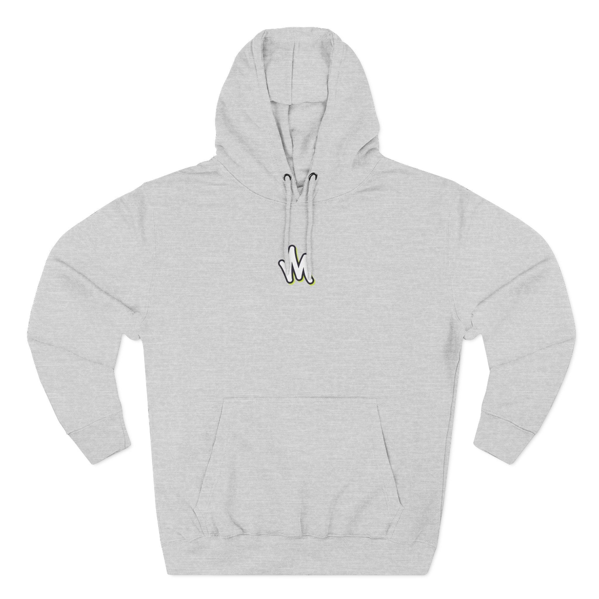 Minimal Monogram Hoodie —  Fleece Pullover with Mizzi Logo